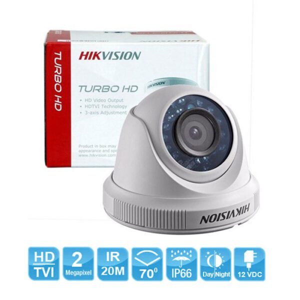 Trọn bộ 2 camera Analog HD HIKVISION 2MP giá rẻ ( Trắng - Đen, 2MP (1920x1080) ) - ảnh 3