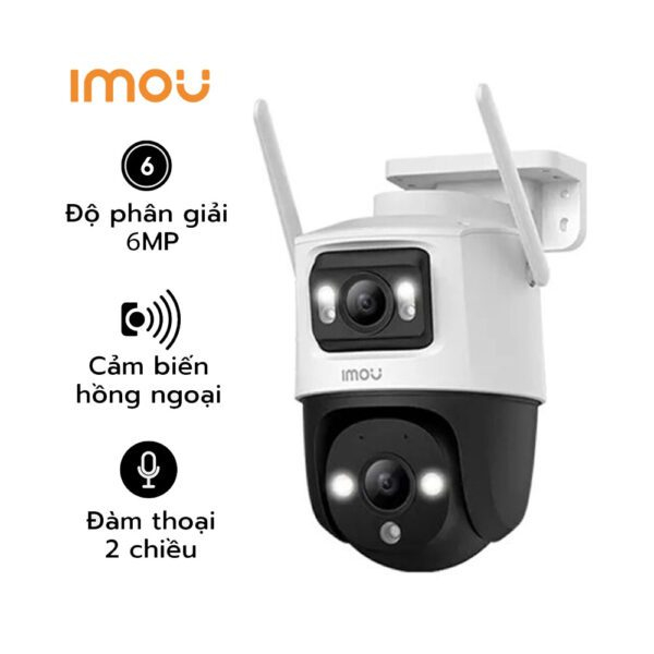 Camera IPC-S7XP-6M0WED (Cruiser Dual 6MP) ( Trắng, 6MP )